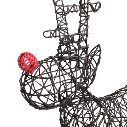 Aigostar - LED udendørs juledekoration 200xLED/8 funktioner 0,9m IP44 varm hvid rensdyr