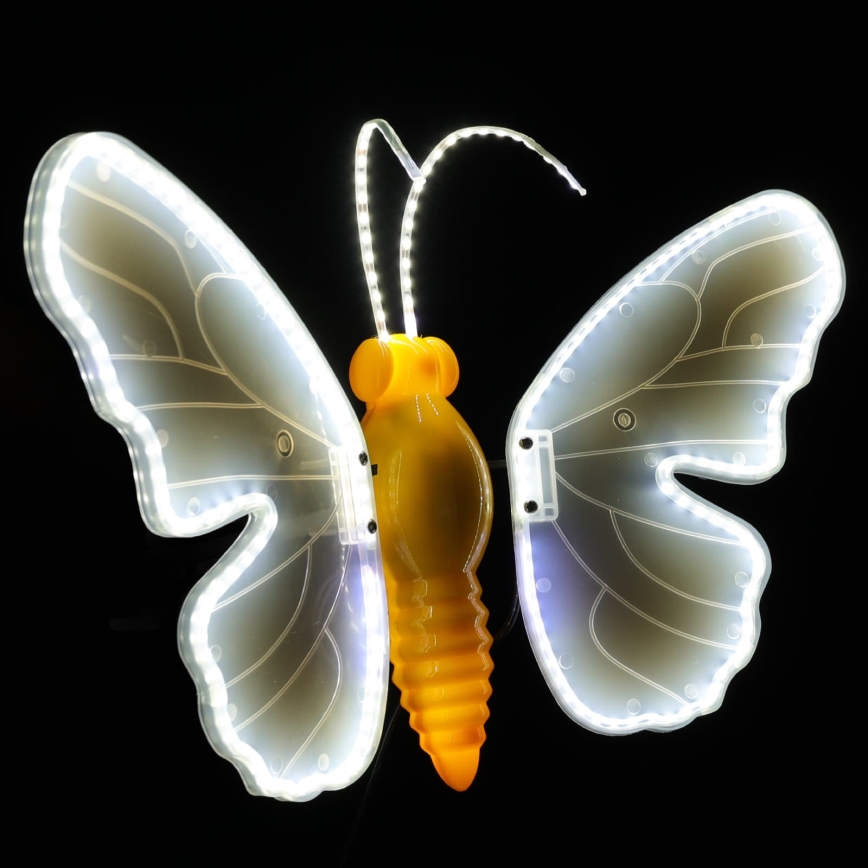 Aigostar - LED udendørs dekoration 246xLED/9W/230V 42 cm IP44 sommerfugl/kold hvid