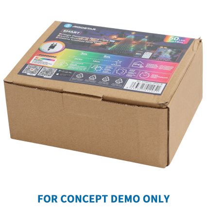 Aigostar - LED Udendørs juledekoration 260xLED/8 funktioner 1,2m IP44 varm hvid snemand