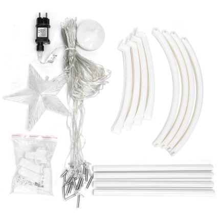 Aigostar - LED Udendørs juledekoration LED/3,6W/230V 150 cm IP44 kold hvid