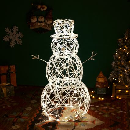 Aigostar - LED udendørs juledekoration 3,6W/31/230V 2700K 120 cm IP44 sneemand