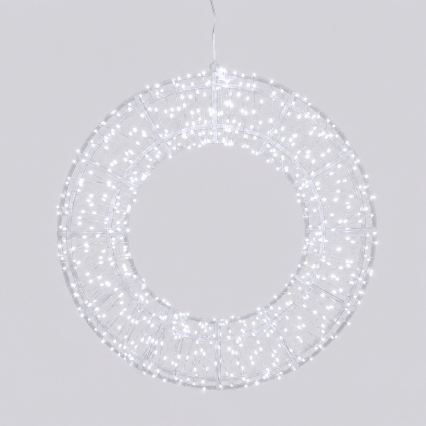 Aigostar - LED udendørs juledekoration 540xLED/6W/230V IP44 kølig hvid 45cm ring