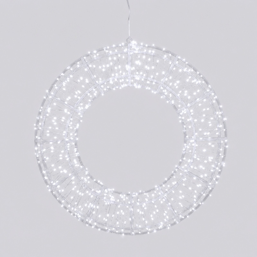 Aigostar - LED udendørs juledekoration 540xLED/6W/230V IP44 kølig hvid 45cm ring
