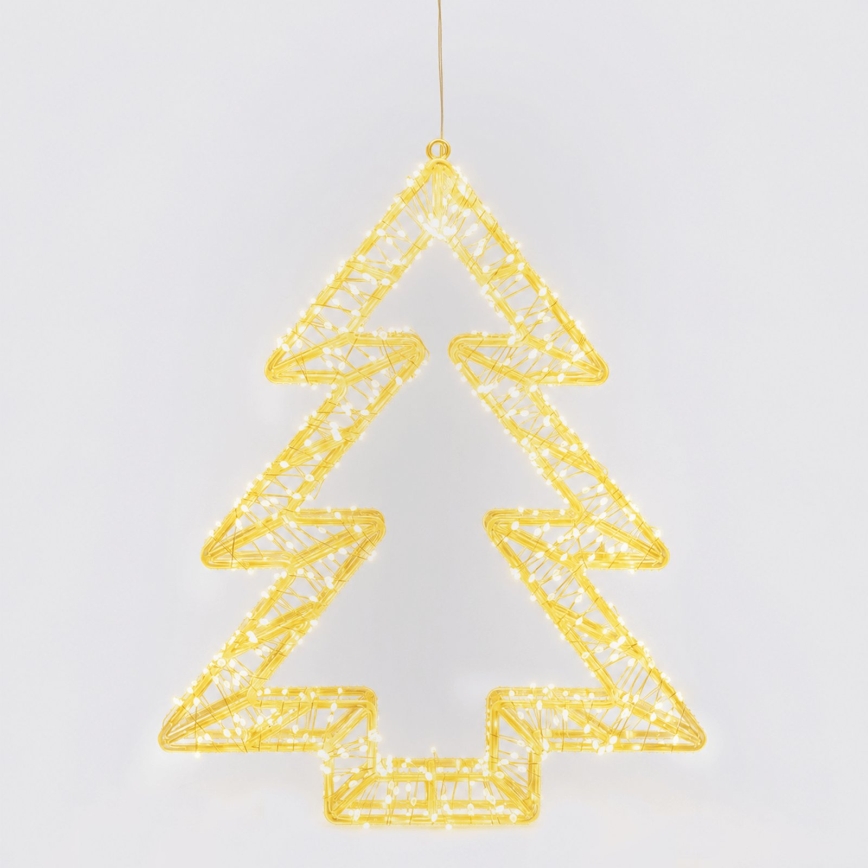 Aigostar - LED udendørs juledekoration 540xLED/6W/230V IP44 varmhvid 45cm træ