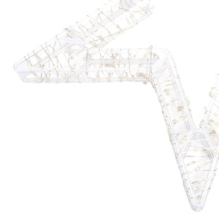 Aigostar - LED udendørs juledekoration 540xLED/6W/230V IP44 varm hvid 45cm stjerne