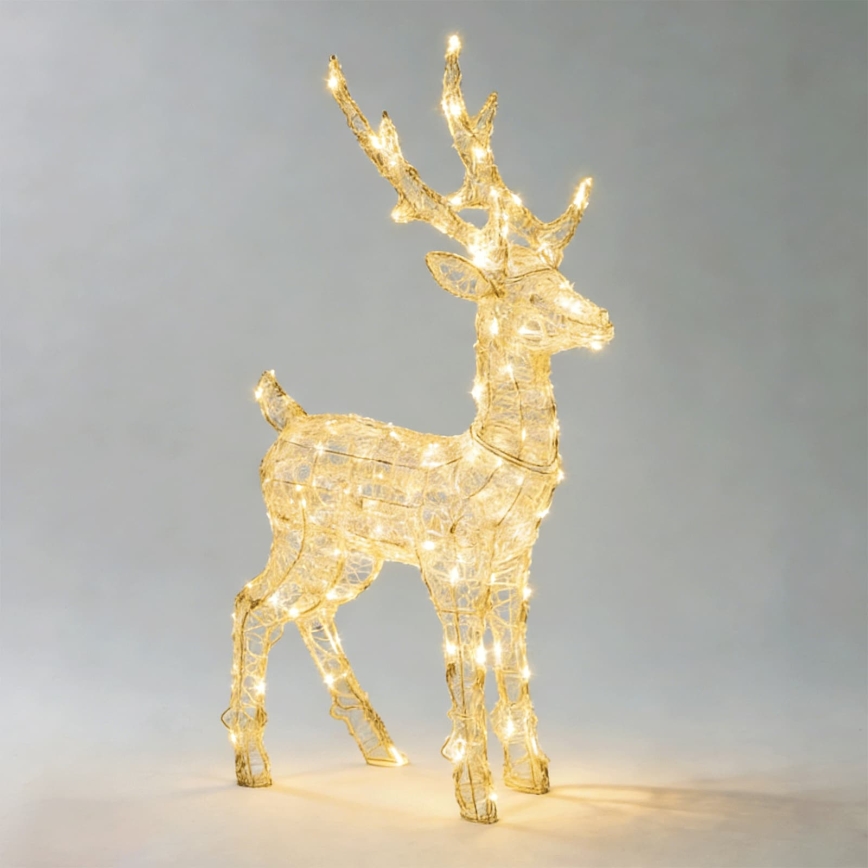 Aigostar - LED udendørs juledekoration 80xLED/8 funktioner 0,65m IP44 varm hvid hjort