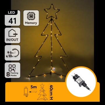Aigostar - LED Udendørs juledekoration LED/3,6W/230V 40 cm IP44 varm hvid