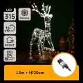 Aigostar - LED Udendørs juledekoration LED/3,6W/31/230V 2700K 120 cm IP44 rensdyr