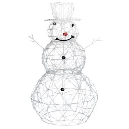 Aigostar - LED udendørs juledekoration LED/3,6W/31/230V 2700K 90 cm IP44 snemand