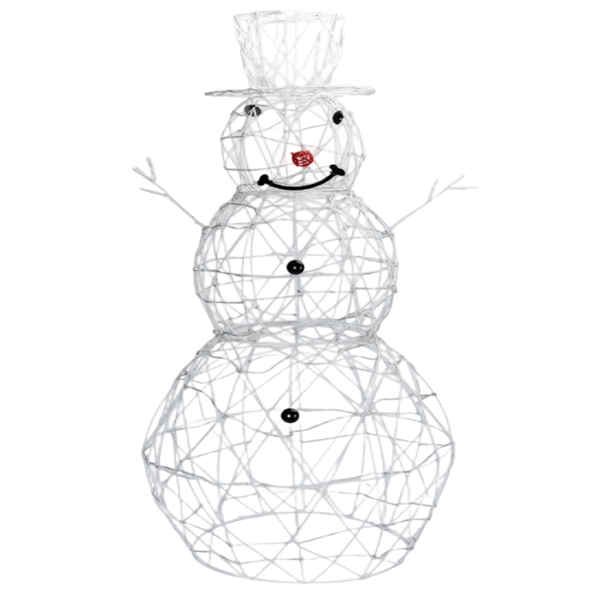 Aigostar - LED udendørs juledekoration LED/3,6W/31/230V 2700K 90 cm IP44 snemand