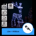 Aigostar - LED udendørs juledekoration LED/3,6W/31/230V 6500K 105 cm IP44 rensdyr