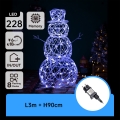 Aigostar-LED Udendørs juledekoration LED/3,6W/31/230V 6500K 90cm IP44 snemand