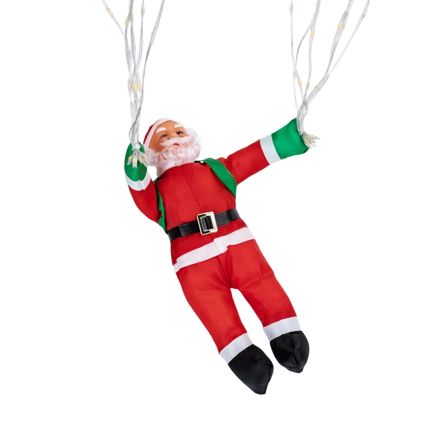 Aigostar - LED udendørs juledekoration LED/3xAA IP44 Julemand