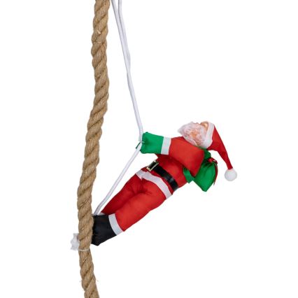 Aigostar - LED udendørs juledekoration LED/4xAA IP44 Julemand med faldskærm