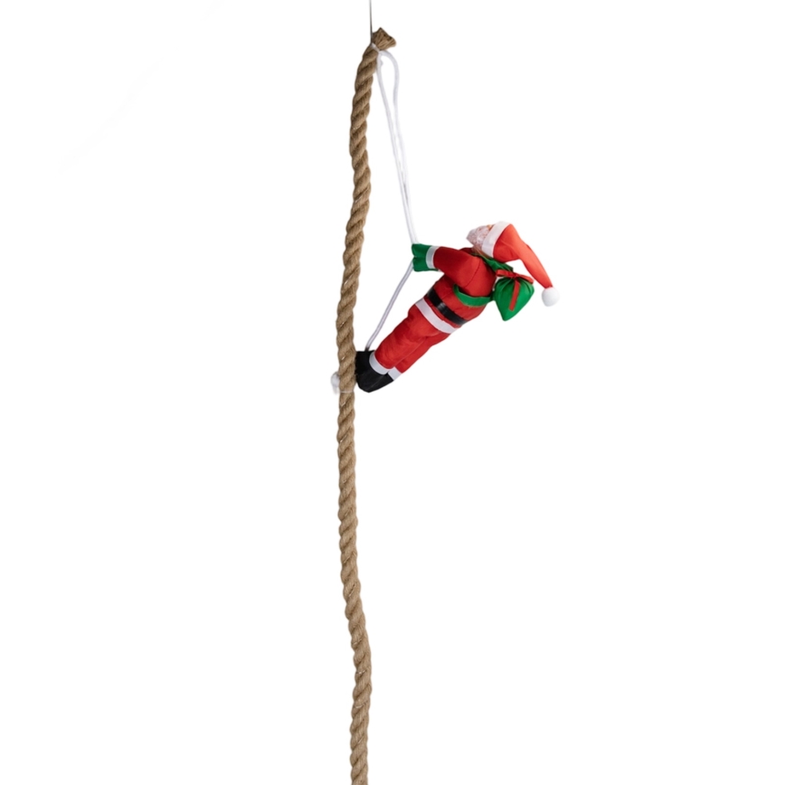 Aigostar - LED udendørs juledekoration LED/4xAA IP44 Julemand med faldskærm