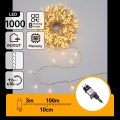 Aigostar - LED udendørs julekæde 1000xLED/8 funktioner 103m IP44 varm hvid
