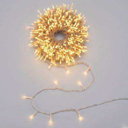Aigostar - LED udendørs julekæde 1000xLED/8 funktioner 103m IP44 varm hvid