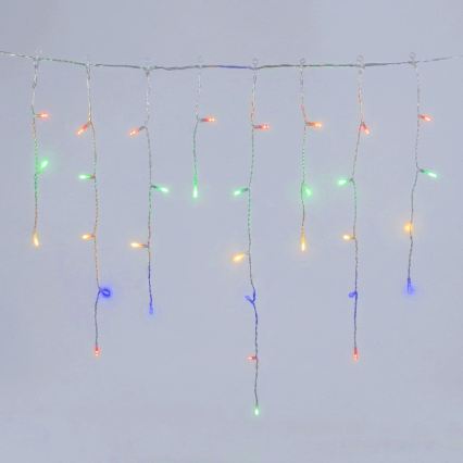 Aigostar - LED udendørs julelyskæde 100xLED/8 funktioner 3xAA 8x06m IP44 multifarvet