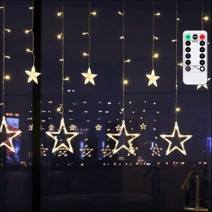 Aigostar - LED udendørs lyskæde 120xLED/8 funktioner 3x0,6 m IP44 varm hvid + fjernbetjening