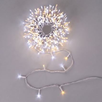 Aigostar - LED Udendørs julelyskæde 200xLED/8 funktioner 23m IP44 varm hvid/kold hvid