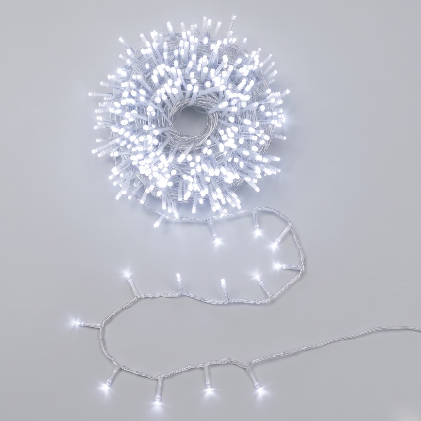 Aigostar - LED udendørs julekæde 300 LED / 8 funktioner 18 m IP44 kølig hvid