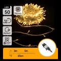 Aigostar - LED udendørs julekæde 50x LED/8 funktioner 8 m IP44 varm hvid