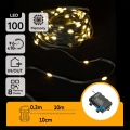 Aigostar - LED Udendørs julelys 100xLED/8 funktioner 3xAA 10,3m IP44 varm hvid