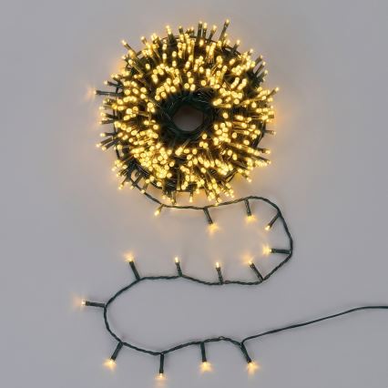Aigostar - LED Udendørs julelys kæde 300xLED/8 funktioner 18m IP44 varm hvid