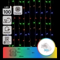 Aigostar - LED Udendørs Julelys Kæde 100xLED/8 funktioner 3xAA 4x1m IP44 multifarvet
