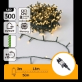 Aigostar - LED Udendørs julelys kæde 300xLED/8 funktioner 18m IP44 varm hvid