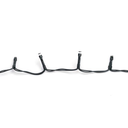 Aigostar - LED udendørs julelyskæde 100 LED / 8 funktioner 3x AA 5,3 m IP44 varm hvid