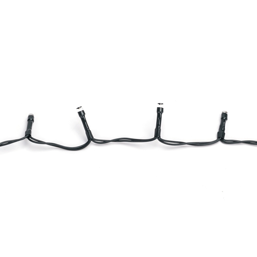 Aigostar - LED udendørs julelyskæde 100 LED / 8 funktioner 3x AA 5,3 m IP44 varm hvid