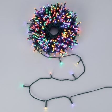 Aigostar - LED Udendørs julelyskæde 1000xLED/8 funktioner 103m IP44 multifarvet