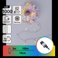 Aigostar - LED Udendørs julelyskæde 1000xLED/8 funktioner 103m IP44 multifarvet