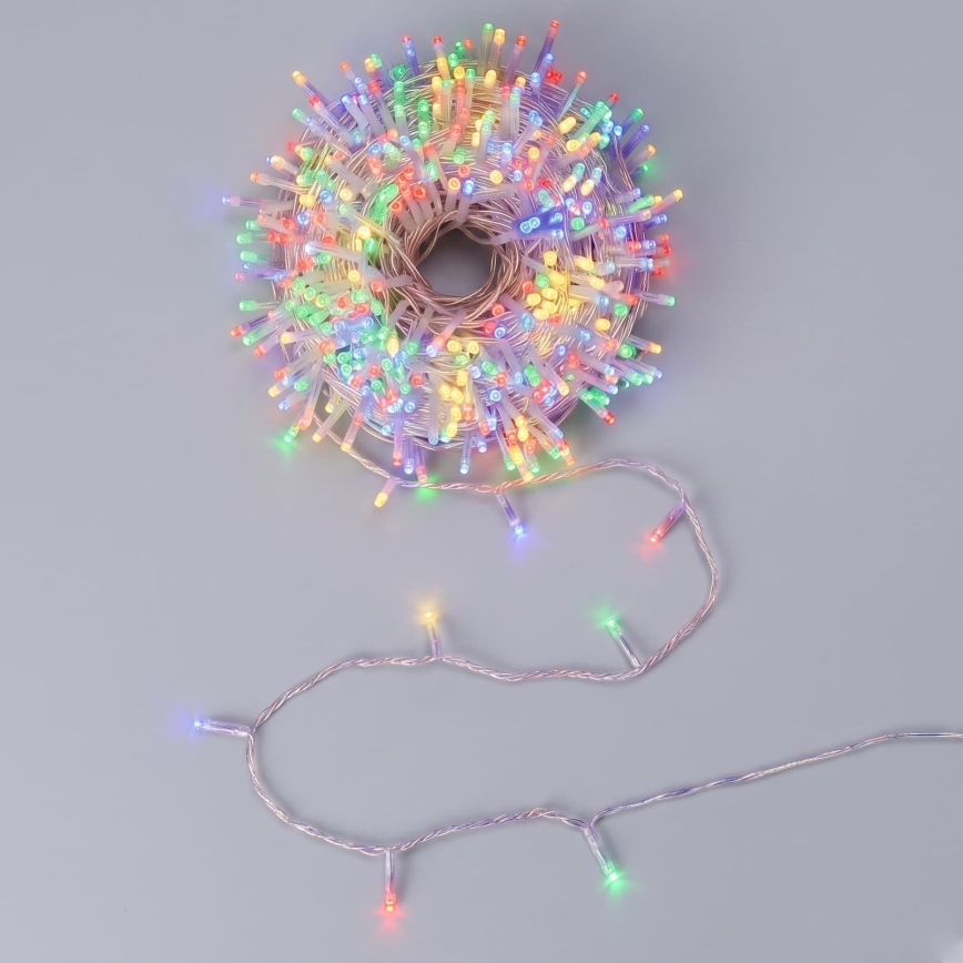Aigostar - LED Udendørs julelyskæde 1000xLED/8 funktioner 103m IP44 multifarvet