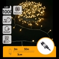 Aigostar - LED udendørs julelyskæde 1000xLED/8 funktioner 53m IP44 varm hvid