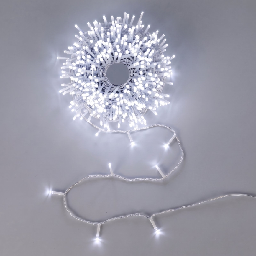 Aigostar - LED udendørs julelyskæde 100xLED 10,3m IP44 kold hvid