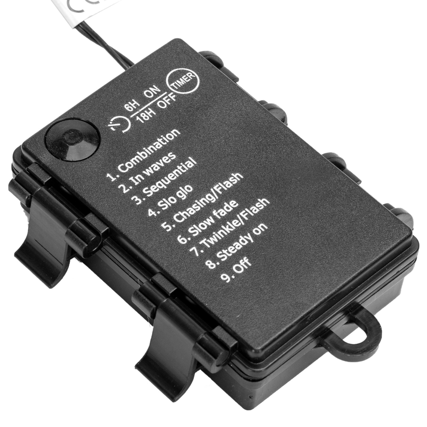 Aigostar - LED Udendørs julelyskæde 100xLED/8 funktioner 10,3m IP44 multifarvet