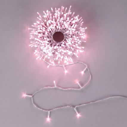 Aigostar - LED Udendørs julelyskæde 100xLED/8 funktioner 13m IP44 pink