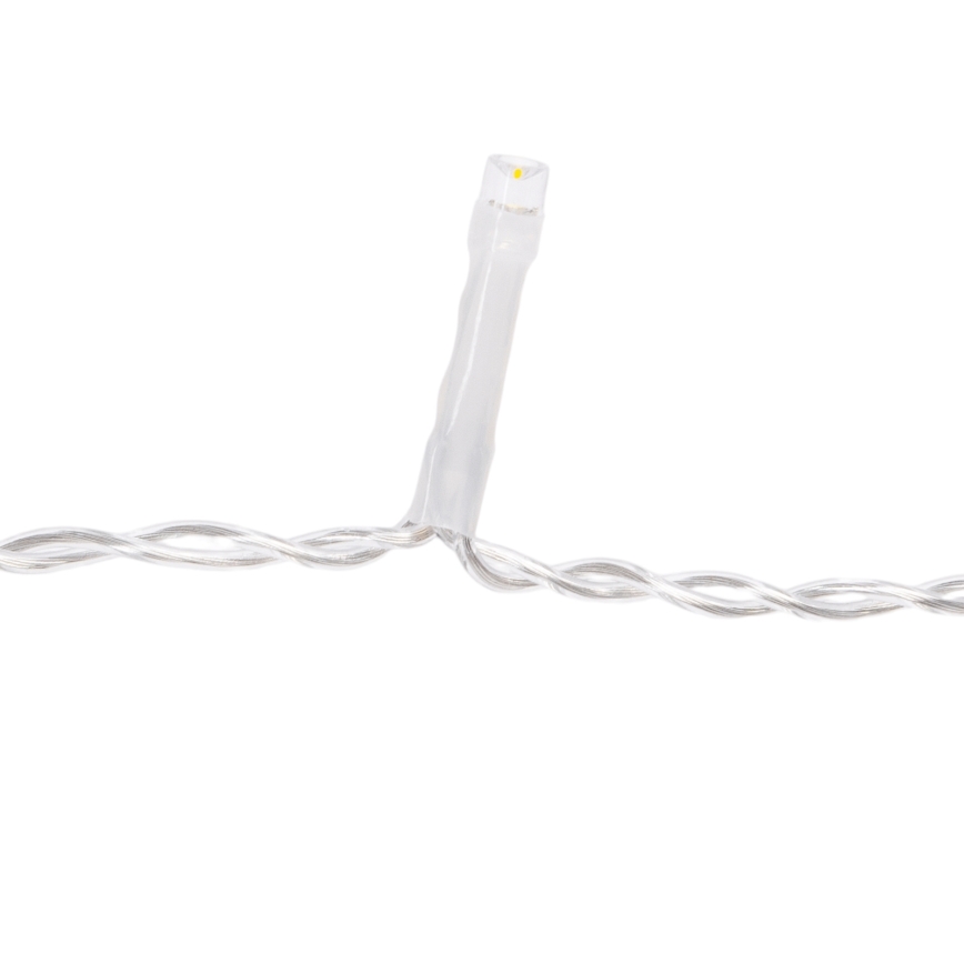 Aigostar-LED Udendørs julelyskæde 100xLED/8 funktioner 3xAA 8x0,4m IP44 multifarvet