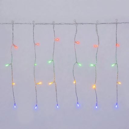 Aigostar - LED Udendørs julelyskæde 100xLED/8 funktioner 8x0,4m IP44 multifarvet