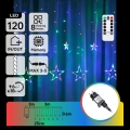 Aigostar - LED udendørs julelyskæde 120 LED / 8 funktioner 6 x 0,6 m IP44 multifarvet + fjernbetjening