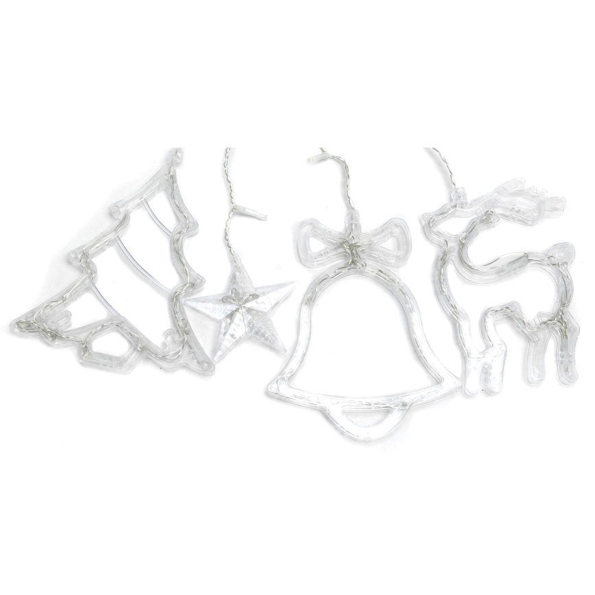 Aigostar - LED udendørs julelyskæde 120xLED/8 funktioner 3x0,6m IP44 kold hvid + fjernbetjening