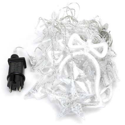 Aigostar - LED udendørs julelyskæde 120xLED/8 funktioner 3x0,6m IP44 kold hvid + fjernbetjening