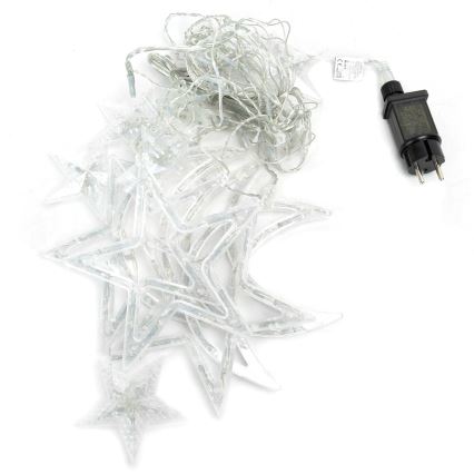 Aigostar - LED udendørs julekæde 120xLED/6W/230V/8 funktioner 3x0,6m IP44 kold hvid + fjernbetjening
