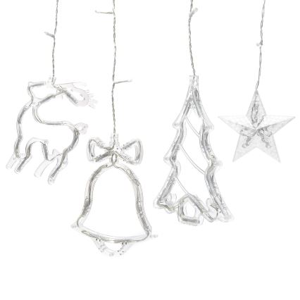 Aigostar - LED udendørs julelyskæde 120xLED/8 funktioner 3x0,6m IP44 varm hvid + fjernbetjening