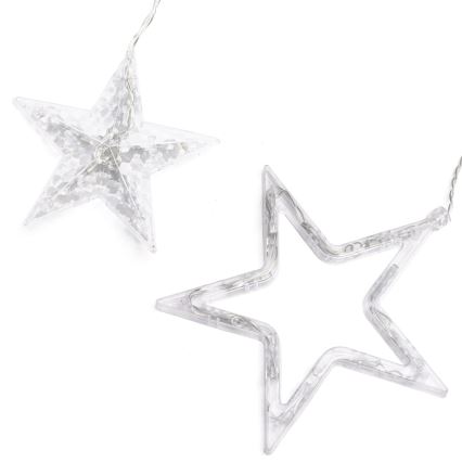 Aigostar - LED udendørs julelyskæde 120 LED / 8 funktioner 3 x 0,6 m IP44 varm hvid + fjernbetjening