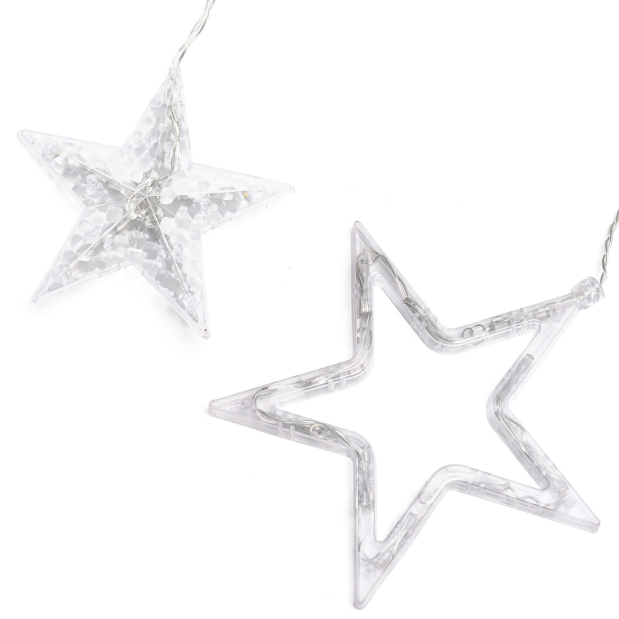 Aigostar - LED udendørs julelyskæde 120 LED / 8 funktioner 3 x 0,6 m IP44 varm hvid + fjernbetjening