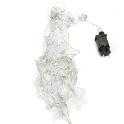 Aigostar - LED udendørs julelyskæde 120xLED/8 funktioner 3x0,7m IP44 kold hvid + fjernbetjening