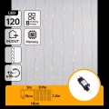 Aigostar - LED Udendørs julelyskæde 120xLED/8 funktioner 3,9x1,2m IP44 varm hvid